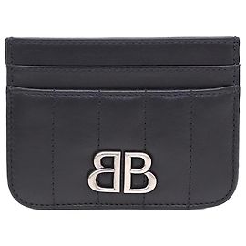 Balenciaga Tarjetero Monogram Monaco Negro