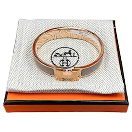 Click Bracelet PM Rose Gold Maroon Glacé - Hermès