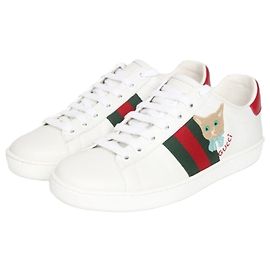 Gucci Ace Cat bestickte Sneaker
