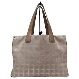 Chanel Grande Tote Bag in Jacquard con Logo New Travel CC