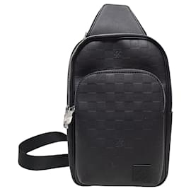 Louis Vuitton Slingback Damier Avenue in pelle nera Infinite