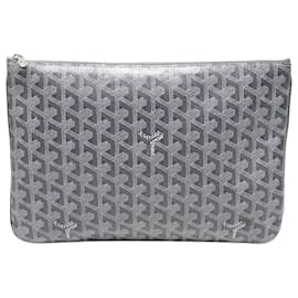 Clutch Sena MM in tela Goyard colore speciale grigio
