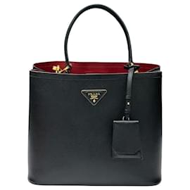 Prada Borsa a Spalla Doppia Saffiano Panier Large