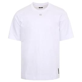 ARYY FF T-Shirt in Weiß mit Metall-Logo - Fendi