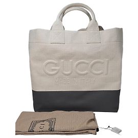 Gucci Sac cabas en toile avec détails embossés