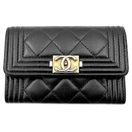 Chanel Lambskin Boy Card Wallet