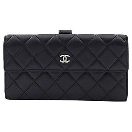 Chanel Langer Geldbeutel aus Lammleder