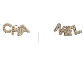 Pendientes Logo Crystal - Chanel