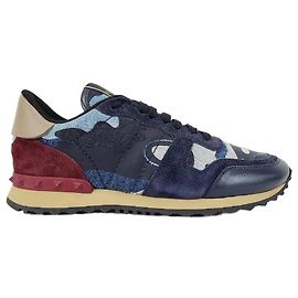 Valentino Sneakers Rockstud in denim camouflage