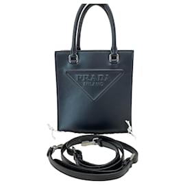 Crossbody-Bag mit gesticktem Dreieckslogo - Prada