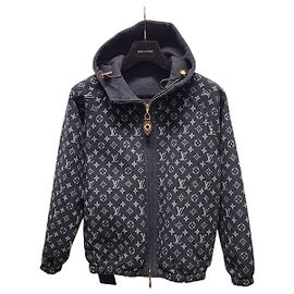 Louis Vuitton Chaqueta con capucha en jacquard con monograma reversible