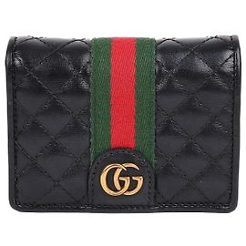 Gucci Quilted Black Marmont Damen Geldbörse