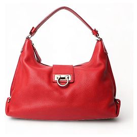 Salvatore Ferragamo Panisha Silver Gancini Shoulder