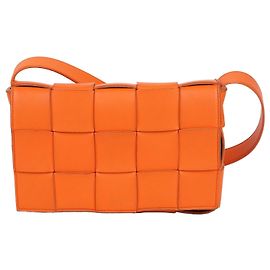 Bottega Veneta Bolso bandolera pequeño Cassette Naranja