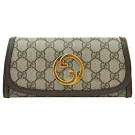 Gucci Portafoglio Blondie WOC con catena Beige Ebony
