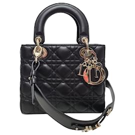 Dior Borsa Lady MY ABC Small in agnello Cannage nero