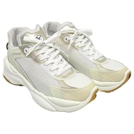 Louis Vuitton Monogramm-Sneaker in Weißgold