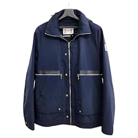 Gamma Blue Gold-Plated Windbreaker Hooded Jacket - Moncler