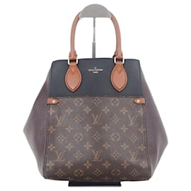 Louis Vuitton Tote Bag MM aus Monogram Canvas in Schwarz, Weinrot und Creme