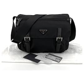 Bolso bandolera de nylon con logotipo triangular - Prada