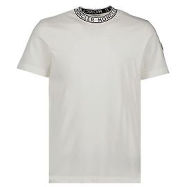 Moncler Baumwoll-T-Shirt mit Logo-Besatz