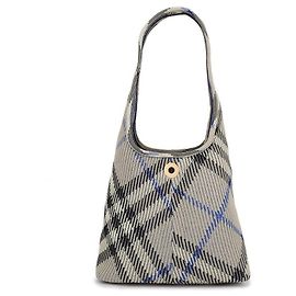 Burberry Kleiner Strick-Schulterbeutel mit Karomuster