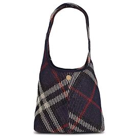 Burberry Piccola borsa a tracolla in maglia a quadri
