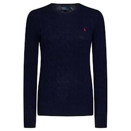 Strickpullover mit Zopfmuster und Pony-Logo-Stickerei - Ralph Lauren