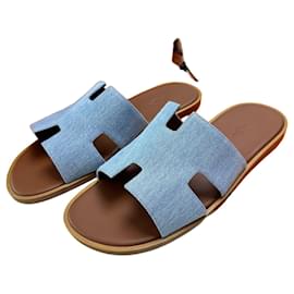Sandales Izmir Slipper Denim - Hermès