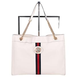 Gucci Laza Tiger Head Schultertasche Weiß