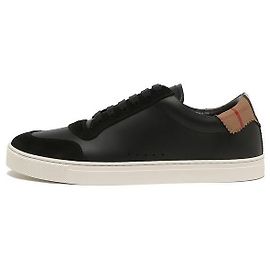 Burberry Sneakers in pelle scamosciata e cotone a quadri vintage