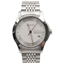 Gucci Diamond G-Timeless Quartz Steel Men's Watch