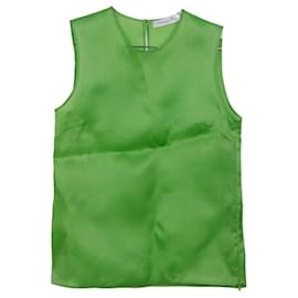 Ärmelloses T-Shirt aus grüner Seide - Dior