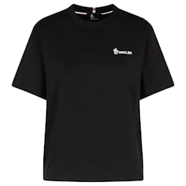 Baumwoll-T-Shirt mit Logo Schwarz - Moncler