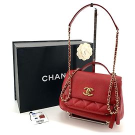 Chanel Caviar Business Affinity Gold Small Tote Crossbody Bag