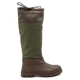 Botas altas en nailon y piel de becerro - Céline