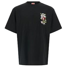 Kenzo Oversized T-Shirt aus Baumwolle mit Wild Tiger Stickerei