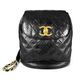 Chanel Rucksack aus Lammleder schwarz