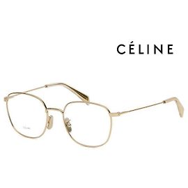 Céline Occhiali quadrati di lusso leggeri con montatura dorata per l'uso quotidiano