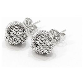 Tiffany & Co Orecchini a nodo intrecciato in argento sterling