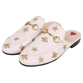 Horsebit White Bee Loafer - Gucci