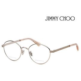 Jimmy Choo Luxus-Brillengestell aus Metall, rund