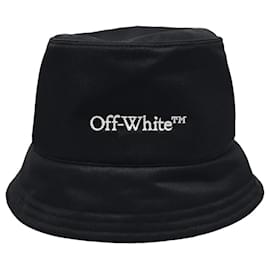 Nylon-Anglerhut mit Logo-Stickerei - Off White