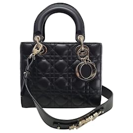 Kleine Lady Tasche aus Cannage-Lammleder Schwarz MY ABC - Dior