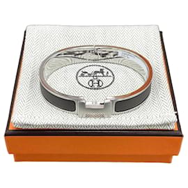 Click Bracelet Charcoal Matte Silver - Hermès