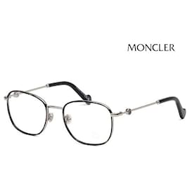 Occhiali Moncler Windsor Quadrati Montatura in Metallo Leggera Lusso Tartaruga Grigio