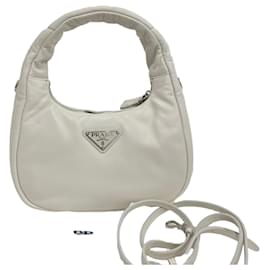 Mini borsa a tracolla in pelle nappa morbida imbottita - Prada
