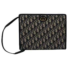 Dior Pochette Montaigne in jacquard obliquo blu