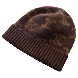 Monogram-Beanie aus Wolle - Céline