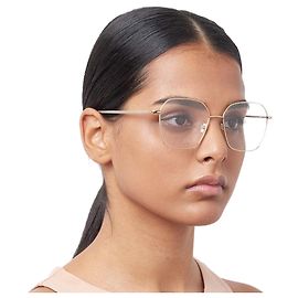 Hugo Boss Titanium Eyewear Frame Luxury Square Lightweight Gold Frame Rose Gold